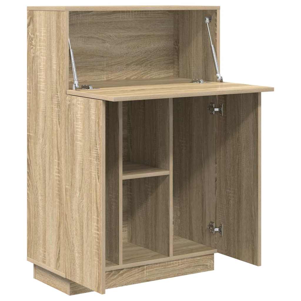 vidaXL Γραφείο Sonoma Δρυς 71.5 x 31.5 x 106.5 εκ Επεξεργασμένο ξύλο