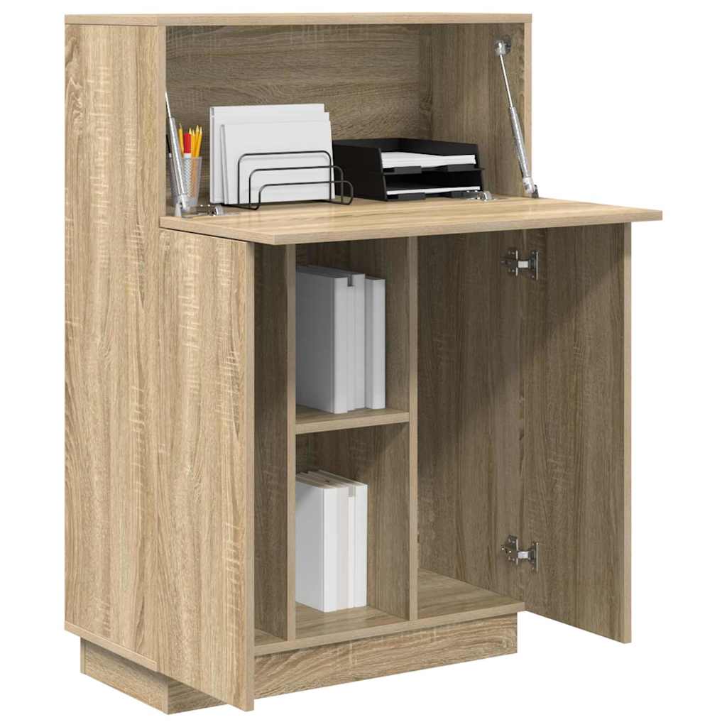 vidaXL Γραφείο Sonoma Δρυς 71.5 x 31.5 x 106.5 εκ Επεξεργασμένο ξύλο