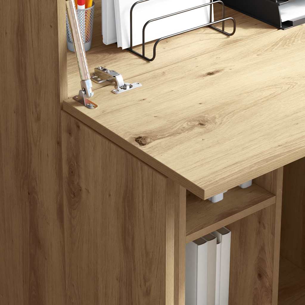 vidaXL Γραφείο artisan δρυς 71.5 x 31.5 x 106.5 εκ Επεξεργασμένο ξύλο