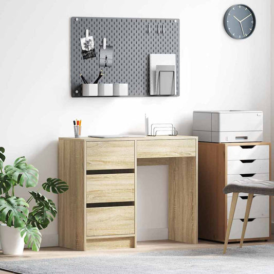 vidaXL Γραφείο Δρύς Sonoma Επεξεργασμένο Ξύλο 90 x 37.5 x 75 εκ