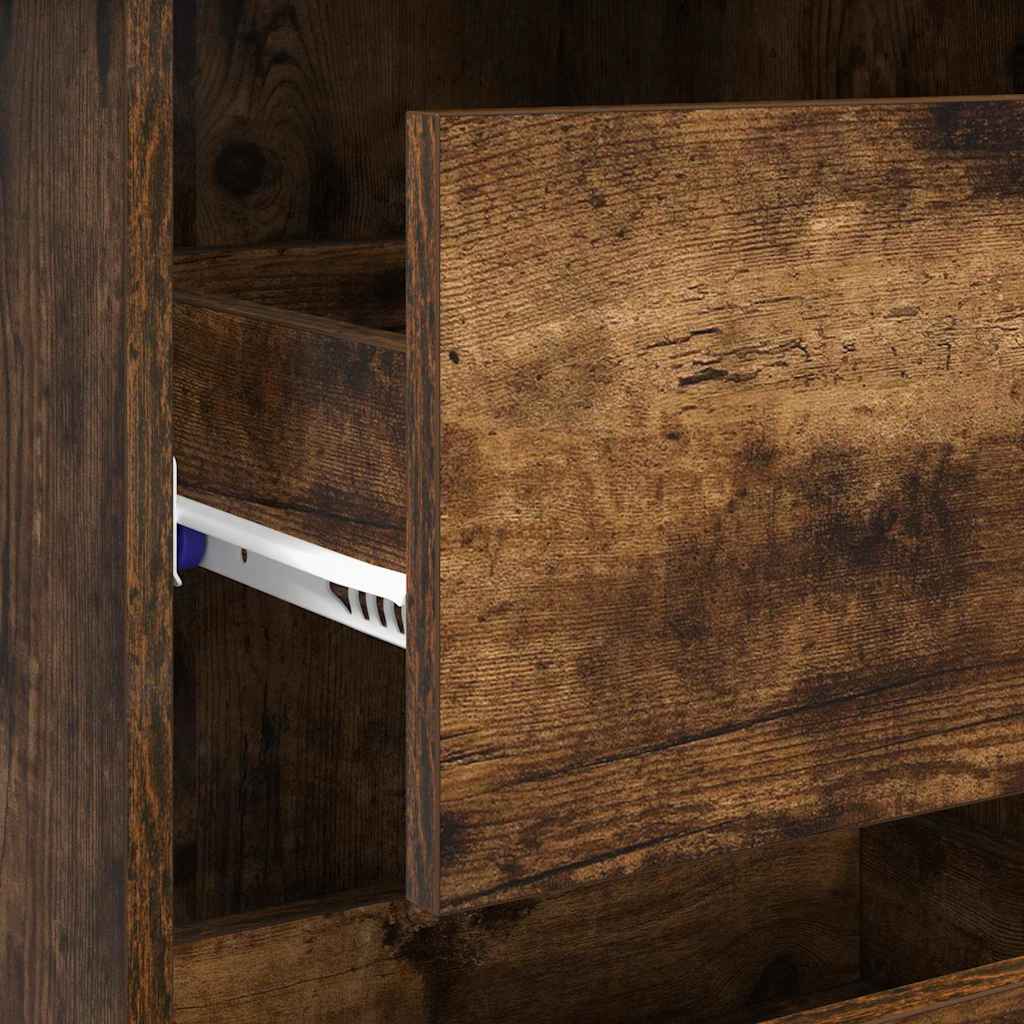 vidaXL Γραφείο Καπνιστό Δρύς 90 x 37.5 x 75 εκ Επεξεργασμένο ξύλο