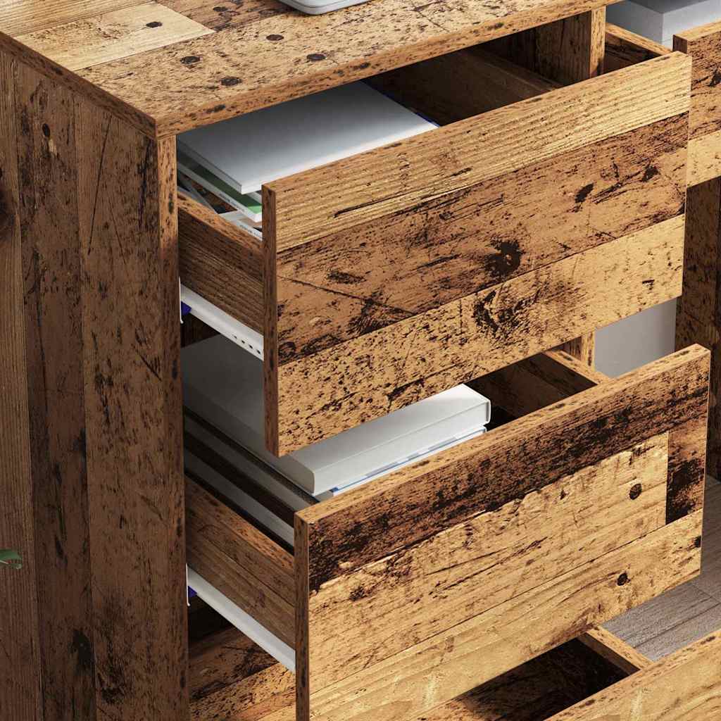 vidaXL Γραφείο Παλαιό ξύλο 90 x 37.5 x 75 εκ Επεξεργασμένο ξύλο