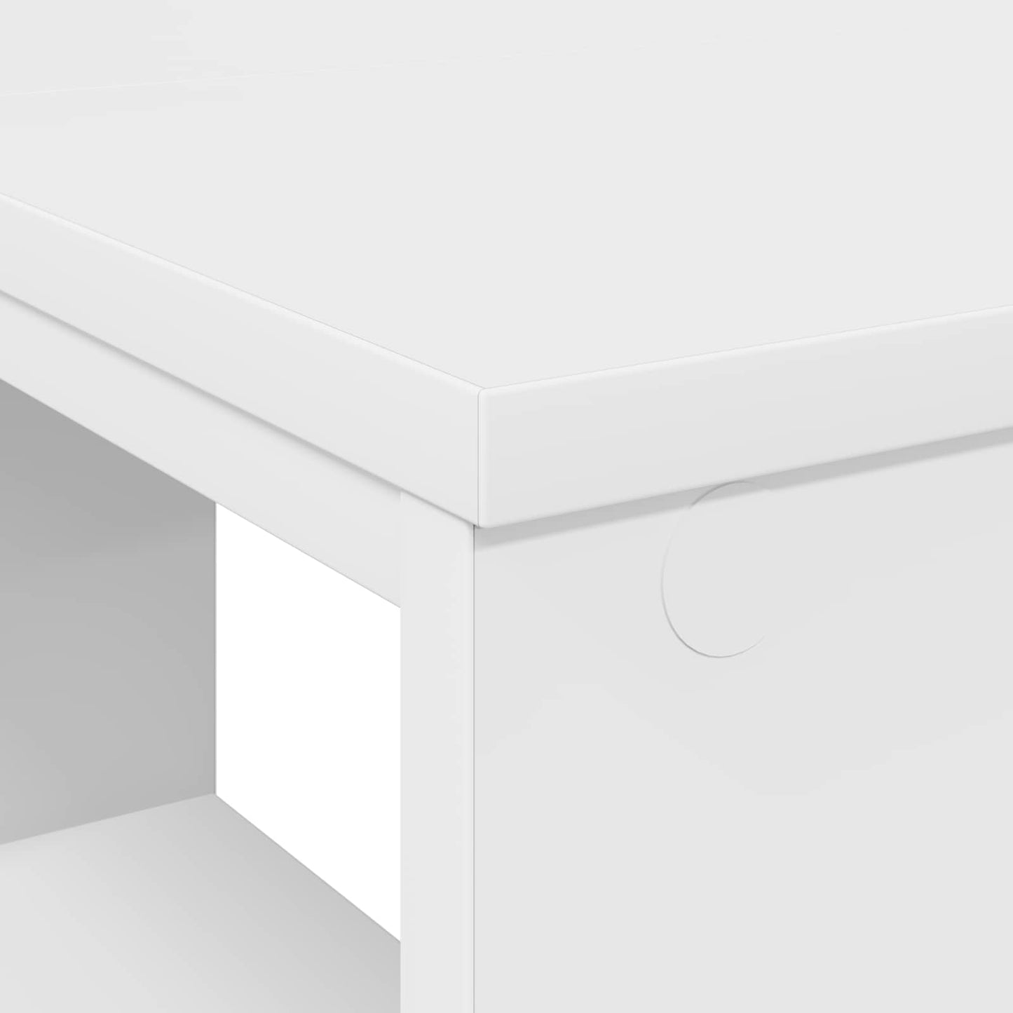 vidaXL Γραφείο Λευκό Επεξεργασμένο Ξύλο 90 x 50 x 75 εκ.