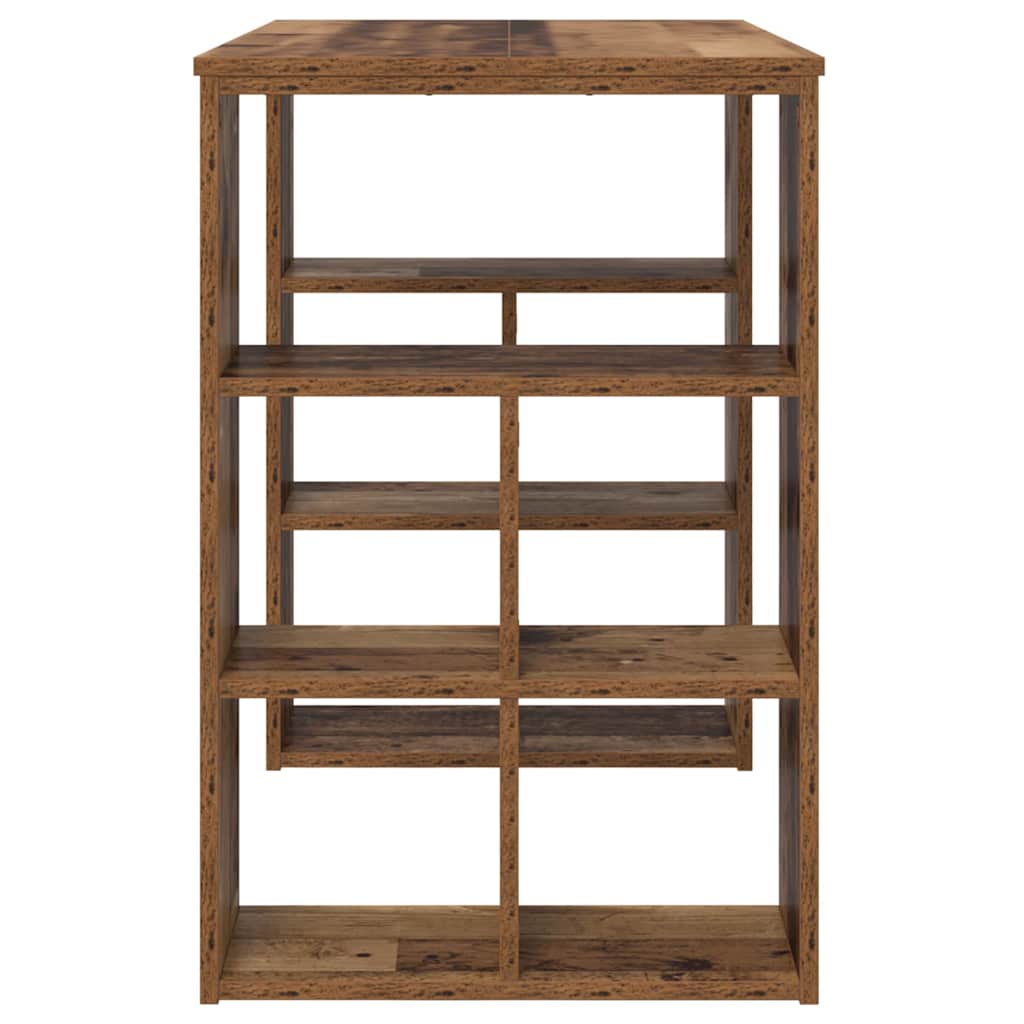 vidaXL Γραφείο με ράφι Παλιό Ξύλο 90 x 50 x 75 εκ. Επεξεργασμένο ξύλο