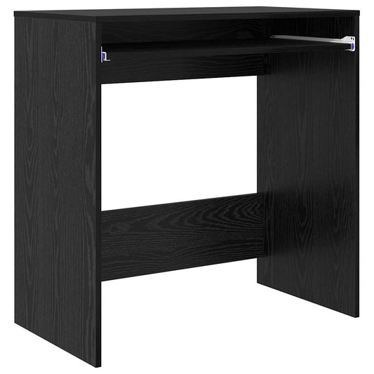 vidaXL Γραφείο Μαύρη Οξυά Επεξεργασμένο Ξύλο 77.5 x 43 x 79 εκ.