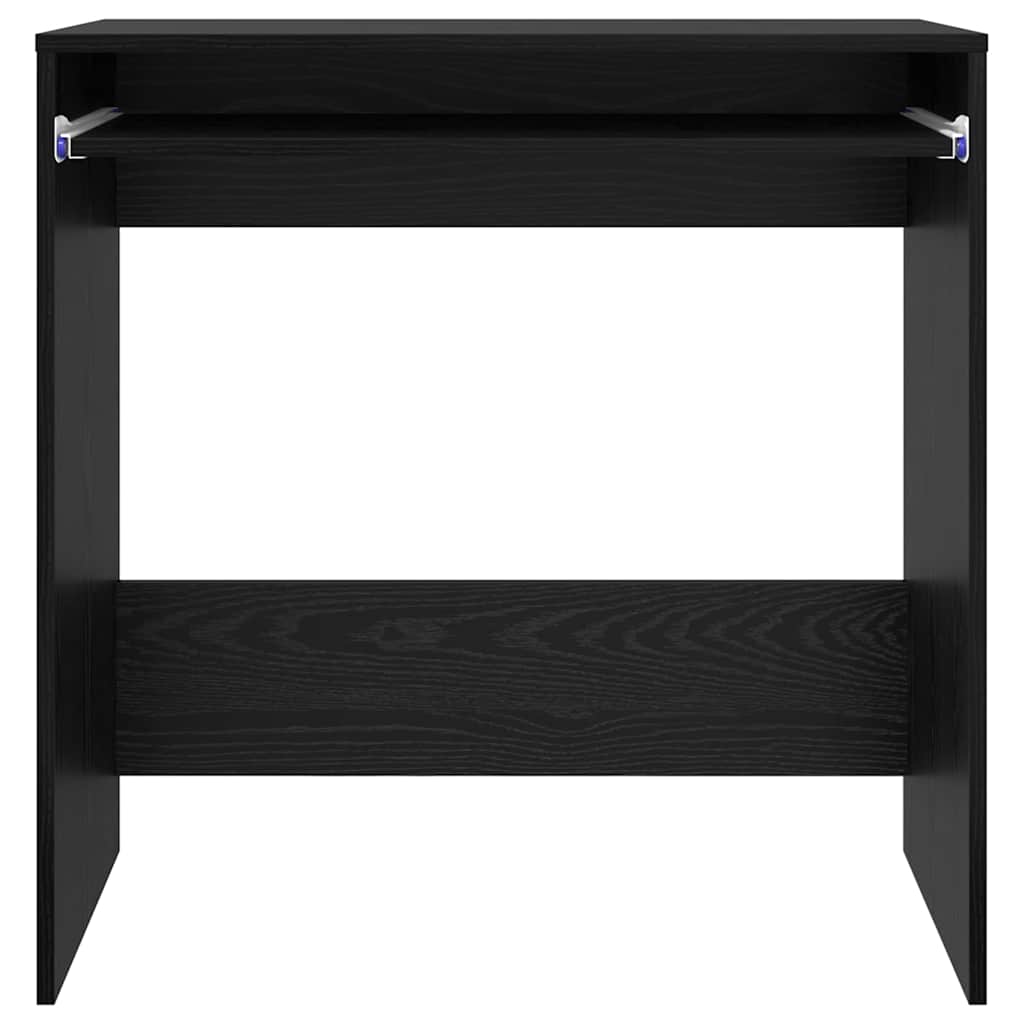 vidaXL Γραφείο με ράφι Μαύρη δρυς 77,5 x 43 x 79 εκ Επεξεργασμένο ξύλο
