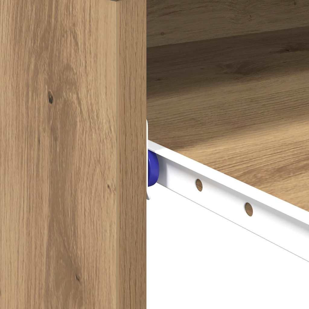 vidaXL Γραφείο artisan δρυς 77,5 x 43 x 79 εκ Επεξεργασμένο ξύλο