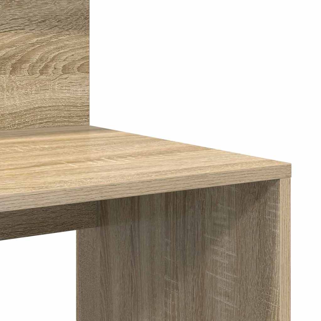 vidaXL Γραφείο με Αποθήκευση με ράφι Sonoma Δρυς 90 x 48 x 101.5 εκ.