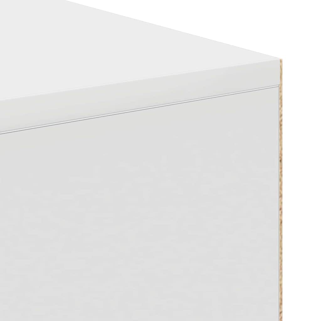vidaXL Γραφείο με ράφι Λευκό 102 x 50 x 75 εκ Επεξεργασμένο ξύλο