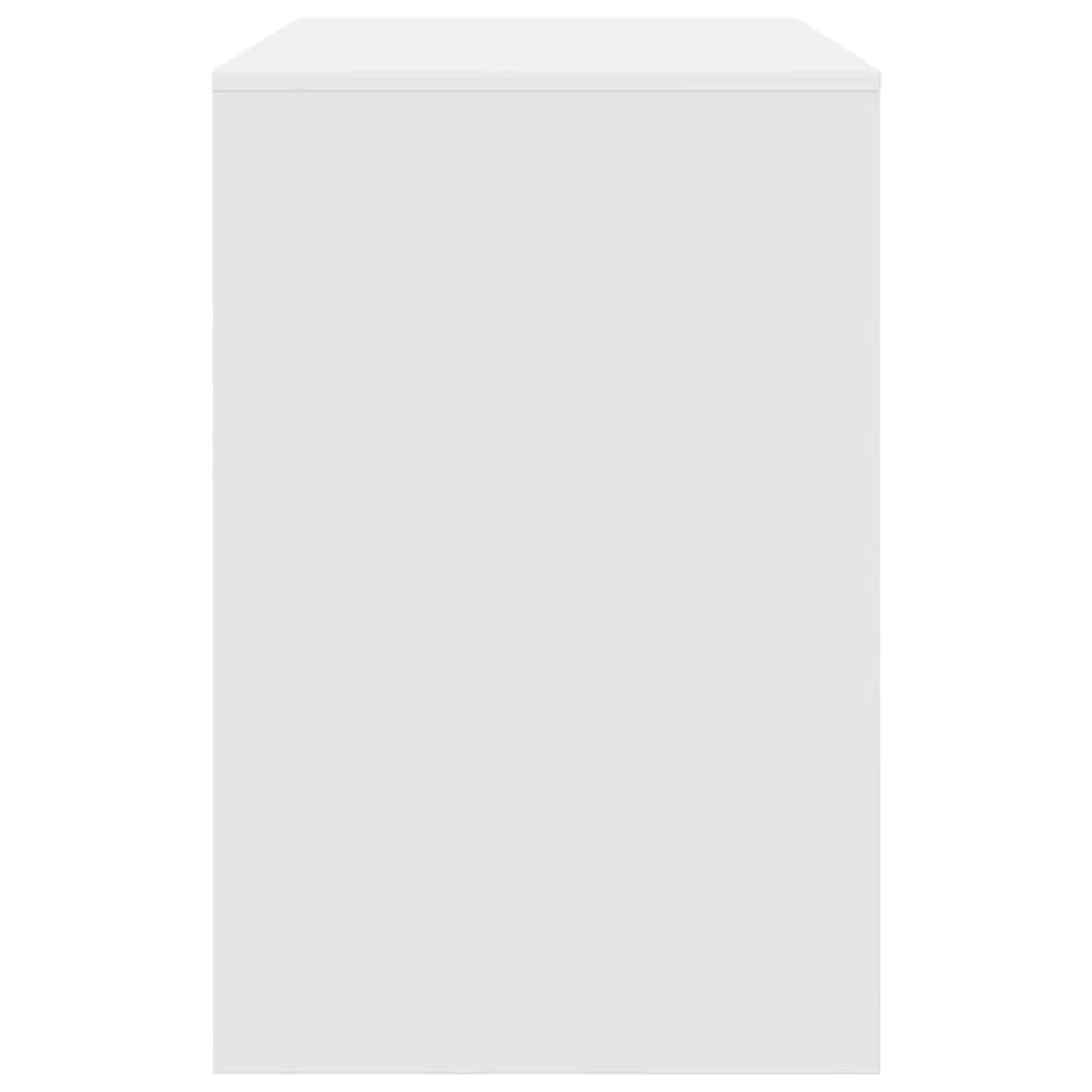 vidaXL Γραφείο με ράφι Λευκό 102 x 50 x 75 εκ Επεξεργασμένο ξύλο