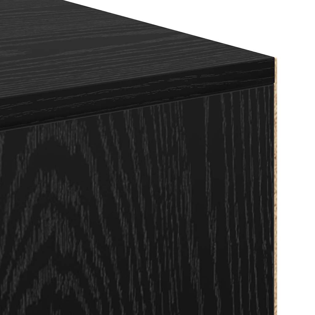 vidaXL Γραφείο με ράφι Μαύρη δρυς 102 x 50 x 75 εκ Επεξεργασμένο ξύλο