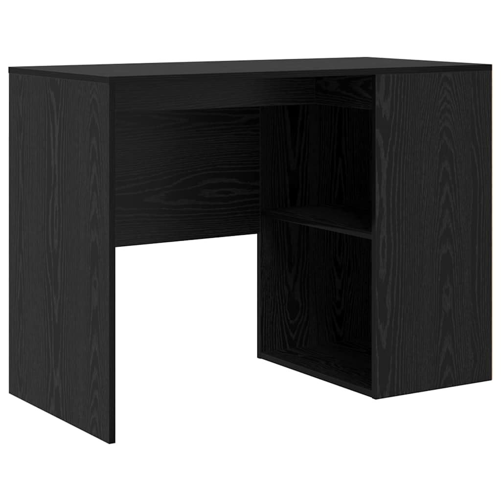 vidaXL Γραφείο με ράφι Μαύρη δρυς 102 x 50 x 75 εκ Επεξεργασμένο ξύλο