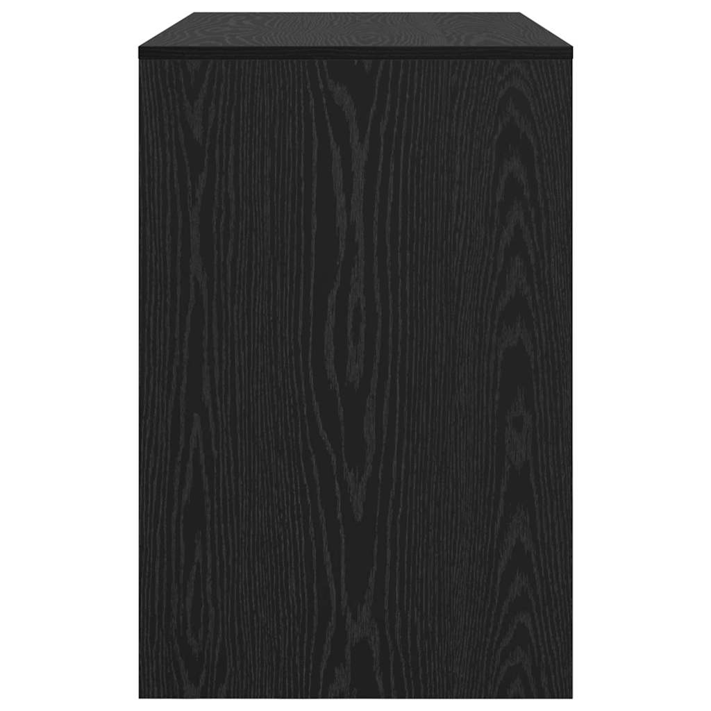 vidaXL Γραφείο με ράφι Μαύρη δρυς 102 x 50 x 75 εκ Επεξεργασμένο ξύλο