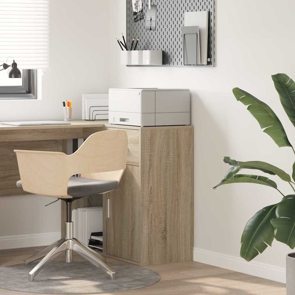vidaXL Πλαϊνό γραφείο Sonoma Δρυς 38 x 34,5 x 75 εκ Επεξεργασμένο ξύλο