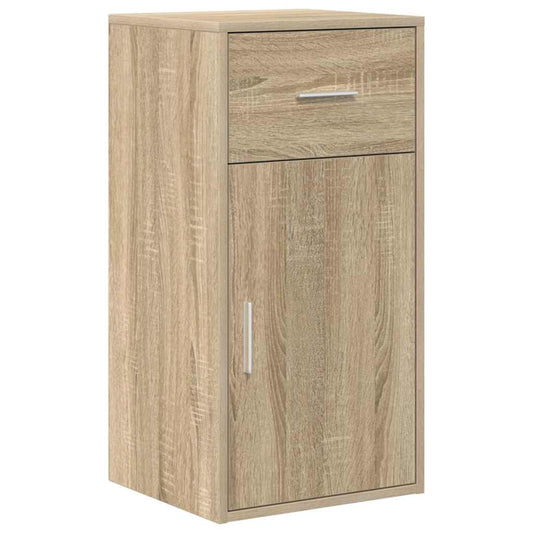 vidaXL Πλαϊνό γραφείο με συρτάρι Δρύς Sonoma 38 x 34 x 75 εκ