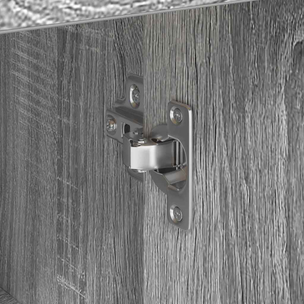 vidaXL Πλαϊνό γραφείο Γκρι sonoma 38 x 34,5 x 75 εκ Επεξεργασμένο ξύλο