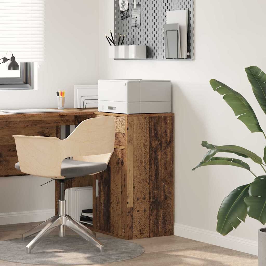 vidaXL Πλαϊνό γραφείο Παλαιό ξύλο 38 x 34,5 x 75 εκ Επεξεργασμένο ξύλο