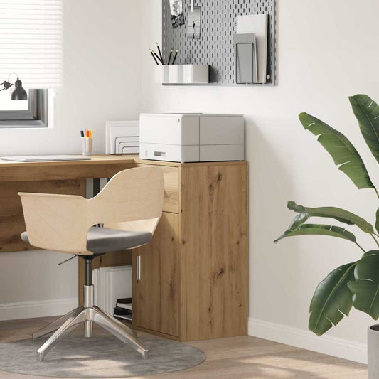 vidaXL Πλαϊνό γραφείο με συρτάρι Artisan Oak 38 x 34 x 75 εκ