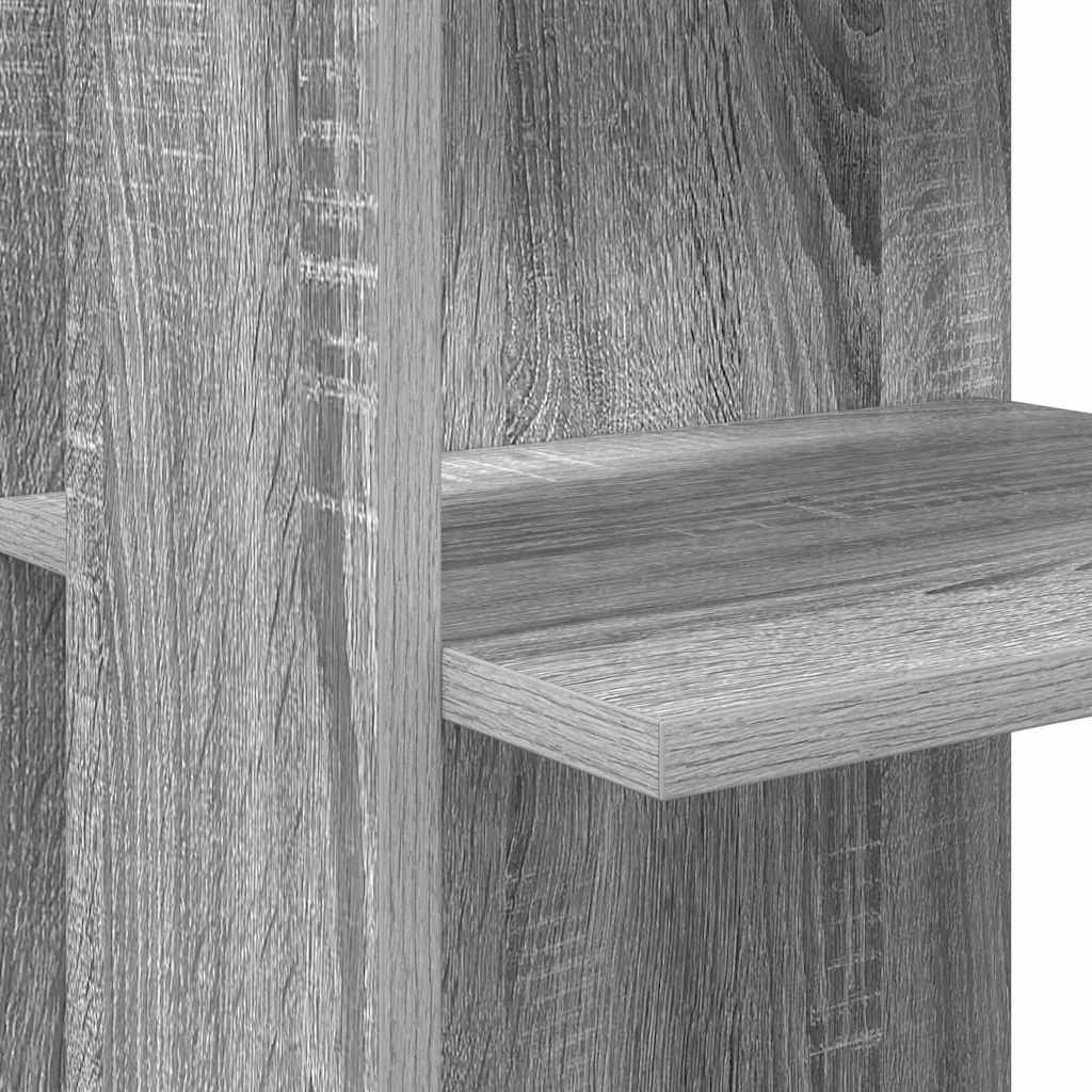 vidaXL Γωνιακό Γραφείο με Αποθήκη Γκρίζο Σονομα 140 x 113.5 x 75 εκ.