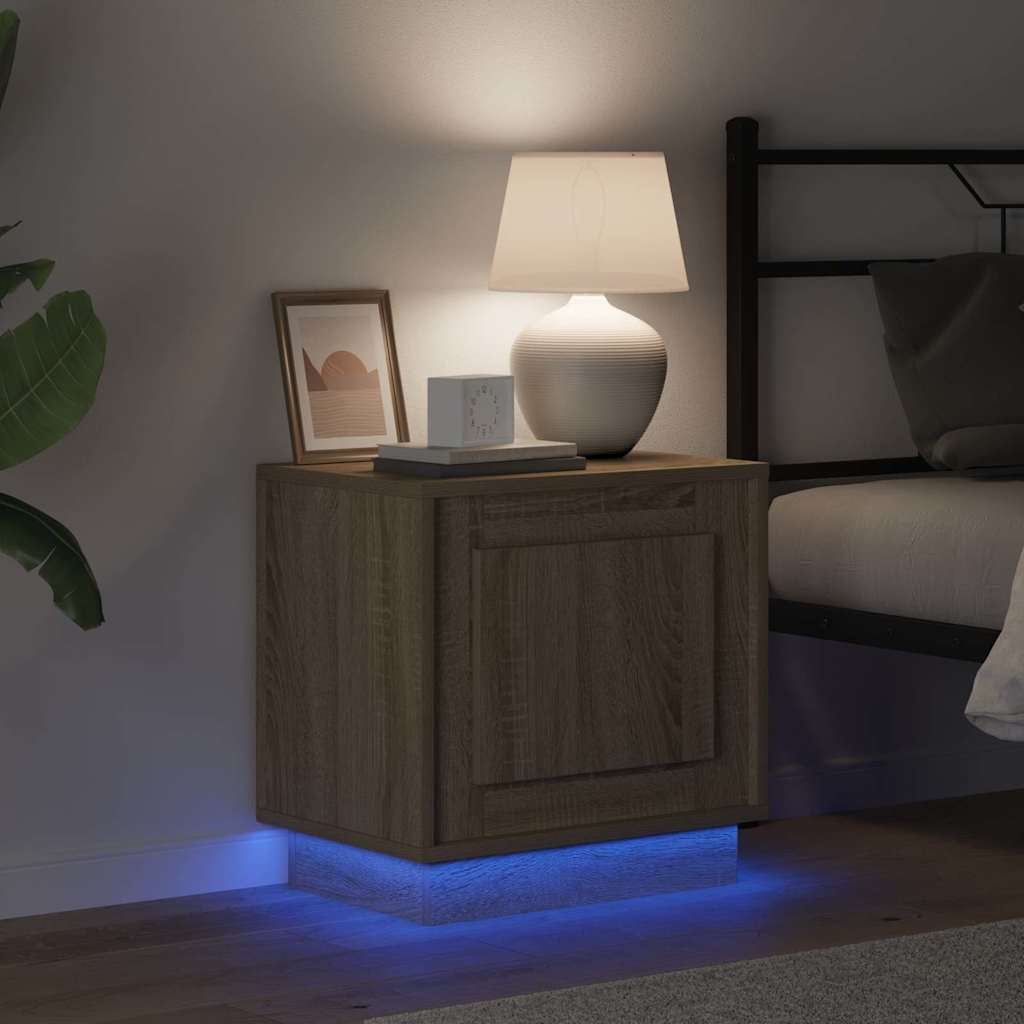 vidaXL Κομοδίνο με Sonoma Δρυς 44 x 34.5 x 45 εκ Επεξεργασμένο ξύλο