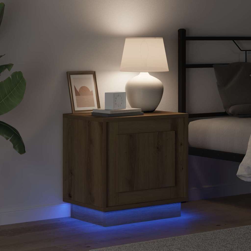 vidaXL Κομοδίνο με Artisan Oak 44 x 34.5 x 45 εκ Επεξεργασμένο ξύλο