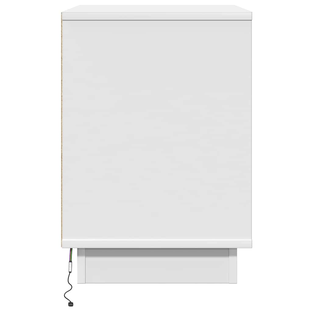 vidaXL Κομοδίνο με 2 pcs Λευκό 50 x 34.5 x 50 εκ. Επεξεργασμένο ξύλο