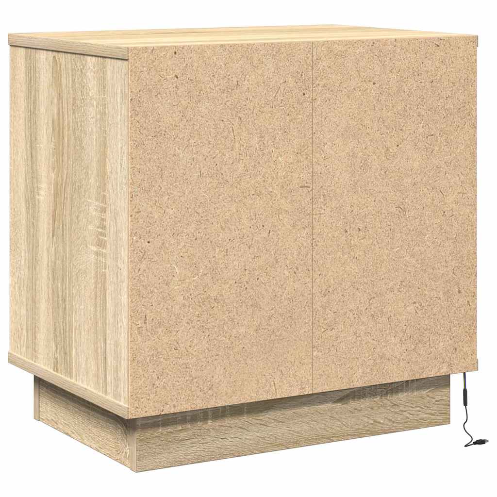 vidaXL Κομοδίνο με Sonoma Δρυς 50 x 34.5 x 50 εκ. Επεξεργασμένο ξύλο