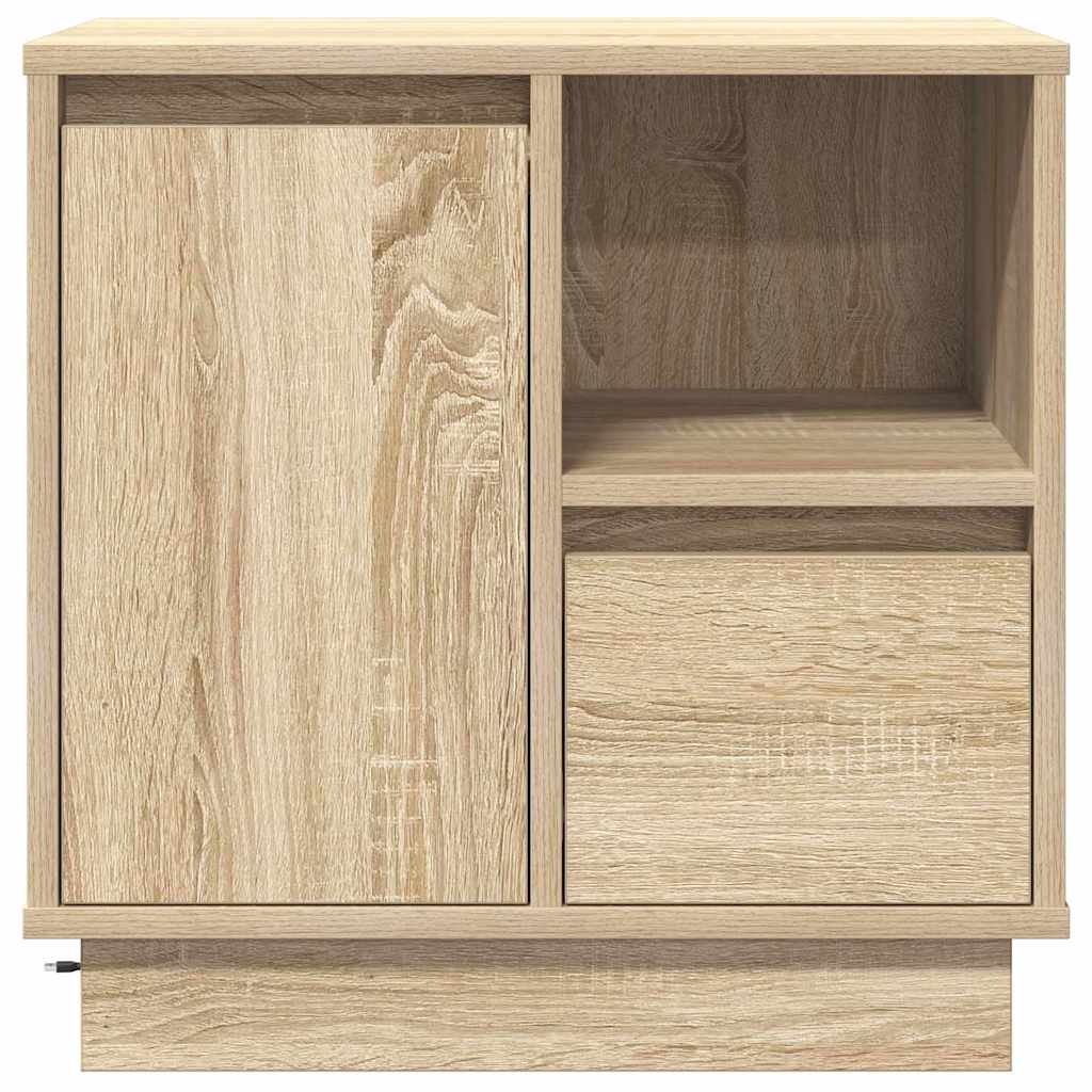 vidaXL Κομοδίνο με Sonoma Δρυς 50 x 34.5 x 50 εκ. Επεξεργασμένο ξύλο