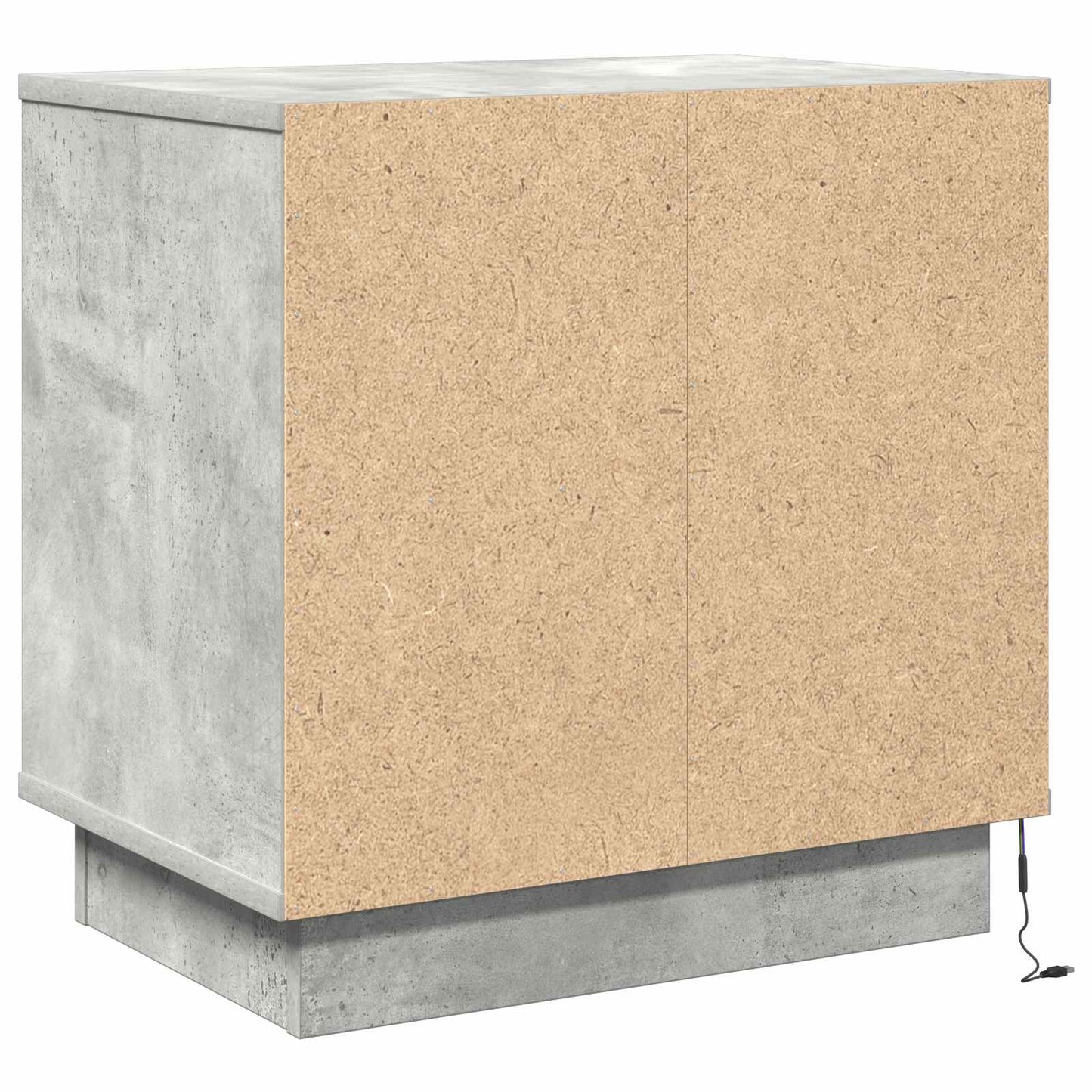 vidaXL Κομοδίνο με συρτάρι 2 pcs Γκρι σκυροδέματος 50 x 34.5 x 50 εκ.