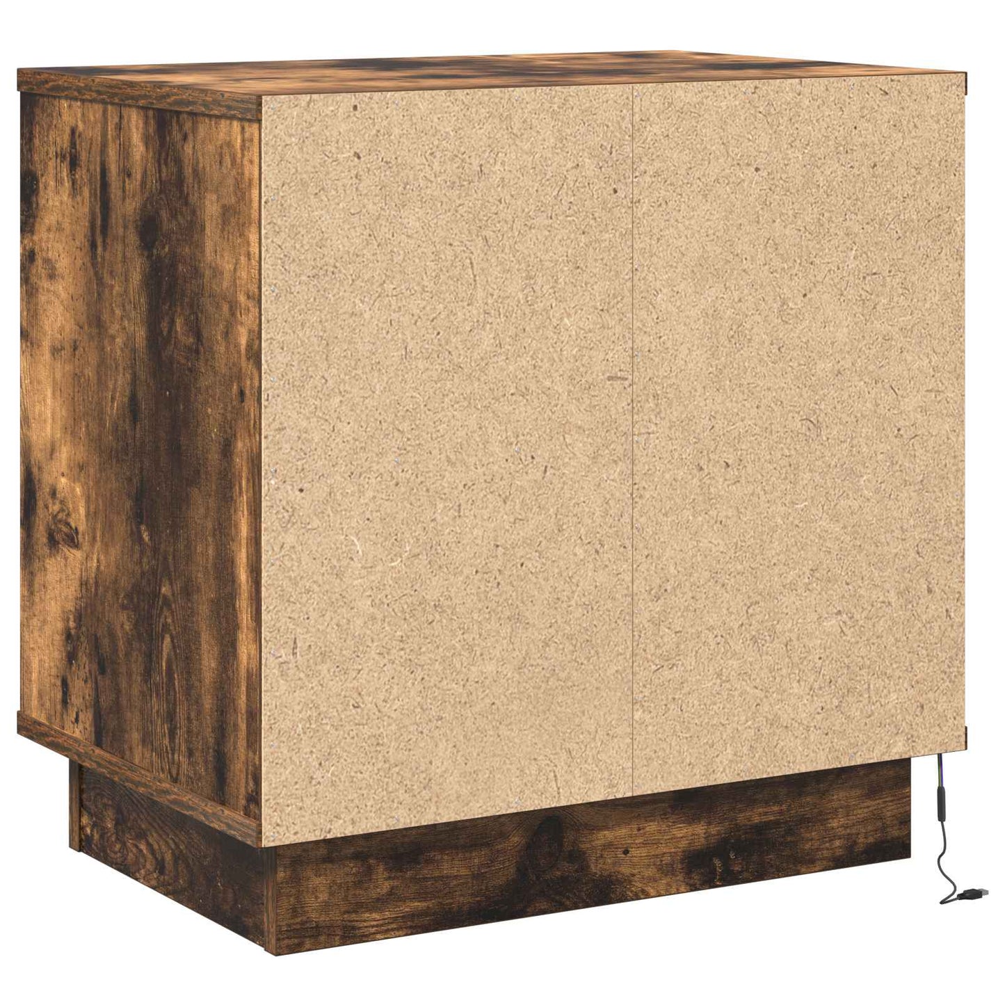vidaXL Κομοδίνο με Καπνιστή δρυς 50 x 34.5 x 50 εκ. Επεξεργασμένο ξύλο