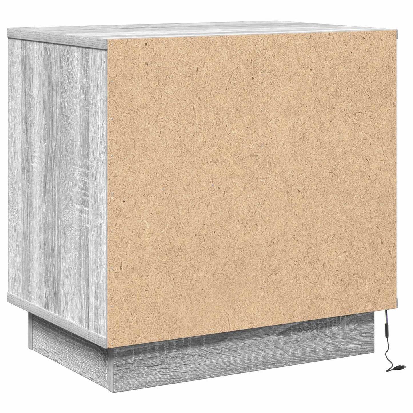 vidaXL Κομοδίνο με συρτάρι Γκρι 50 x 34,5 x 50 εκ. Επεξεργασμένο ξύλο