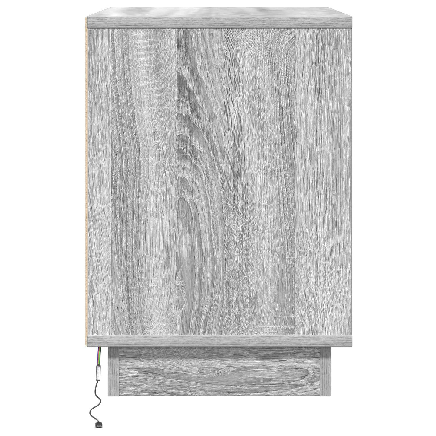 vidaXL Κομοδίνο με 2 pcs Γκρι 50 x 34.5 x 50 εκ. Επεξεργασμένο ξύλο