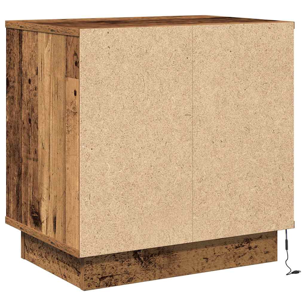 vidaXL Κομοδίνο 2 pcs Παλιό Ξύλο 50 x 34.5 x 50 εκ. Επεξεργασμένο ξύλο