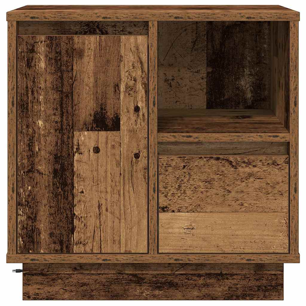 vidaXL Κομοδίνο 2 pcs Παλιό Ξύλο 50 x 34.5 x 50 εκ. Επεξεργασμένο ξύλο