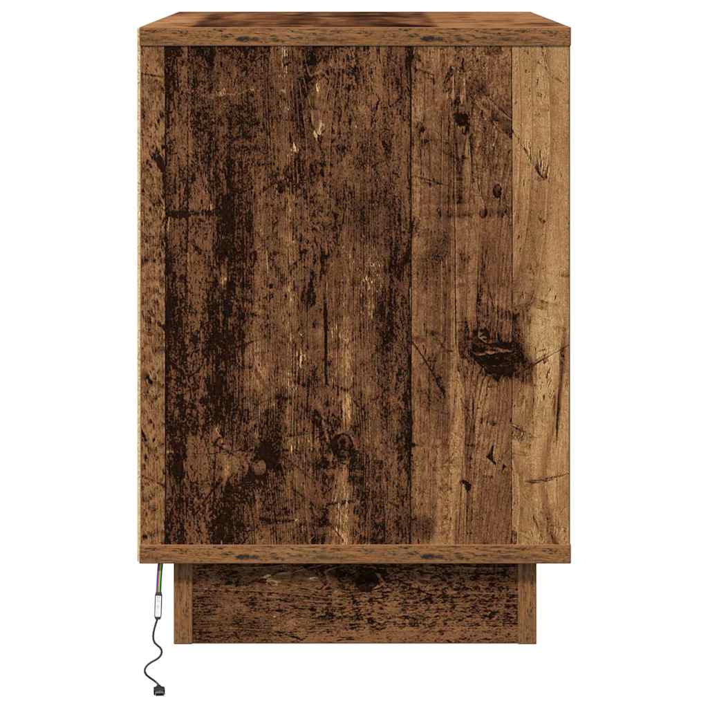 vidaXL Κομοδίνο 2 pcs Παλιό Ξύλο 50 x 34.5 x 50 εκ. Επεξεργασμένο ξύλο