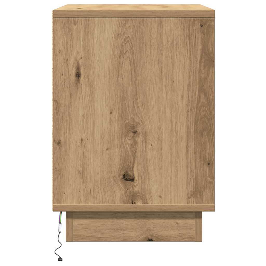 vidaXL Κομοδίνο Artisan Oak 50 x 34,5 x 50 εκ. Επεξεργασμένο ξύλο