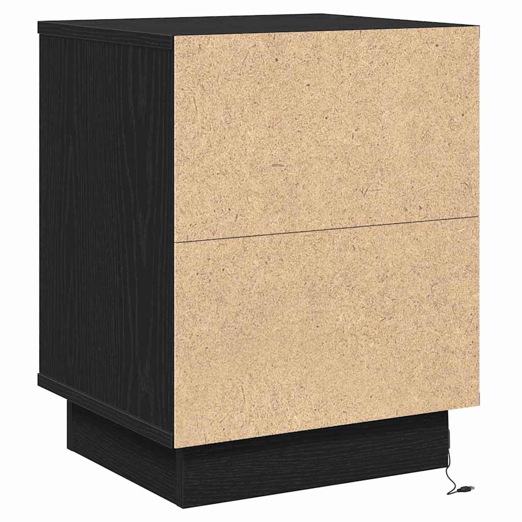 vidaXL Κομοδίνο με Μαύρο 39 x 34.5 x 50 εκ. Επεξεργασμένο ξύλο
