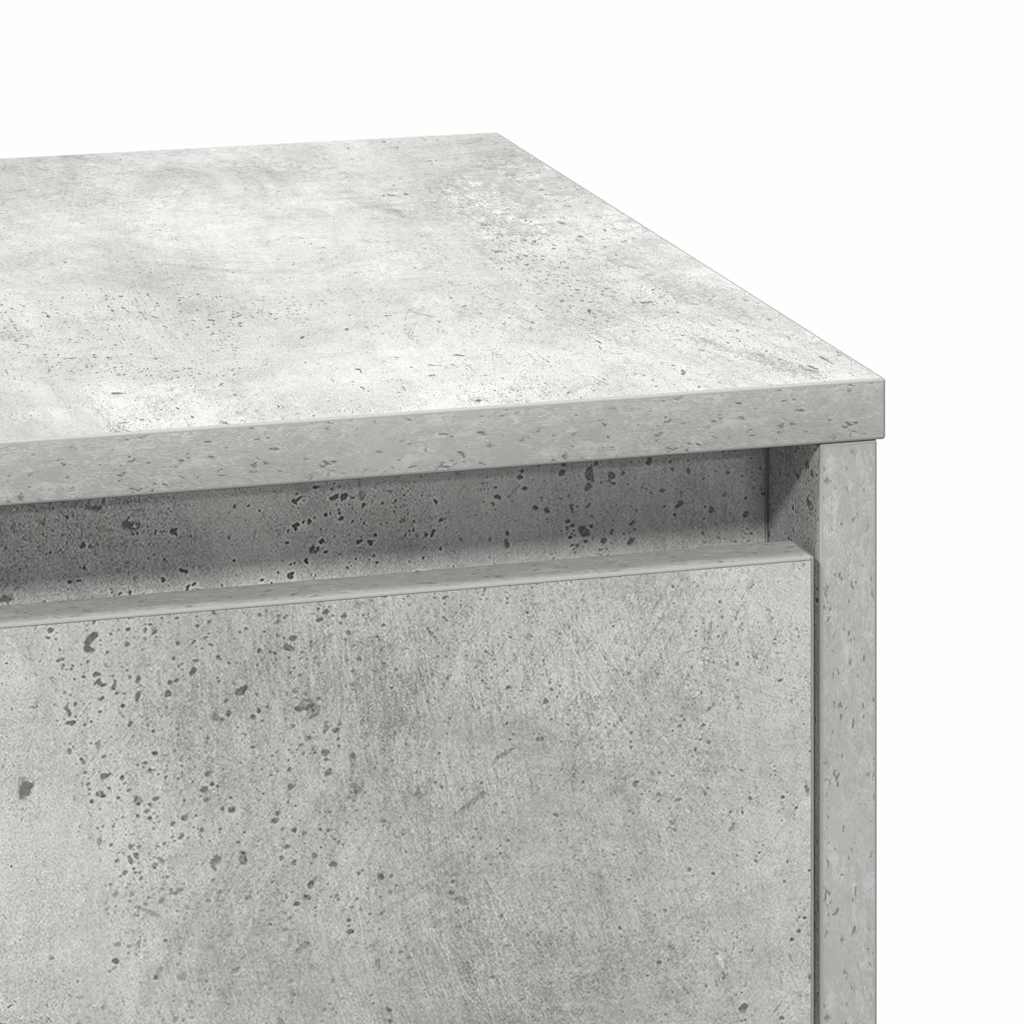vidaXL Κομοδίνο με Γκρι σκυροδέματος 39 x 34.5 x 50 εκ.