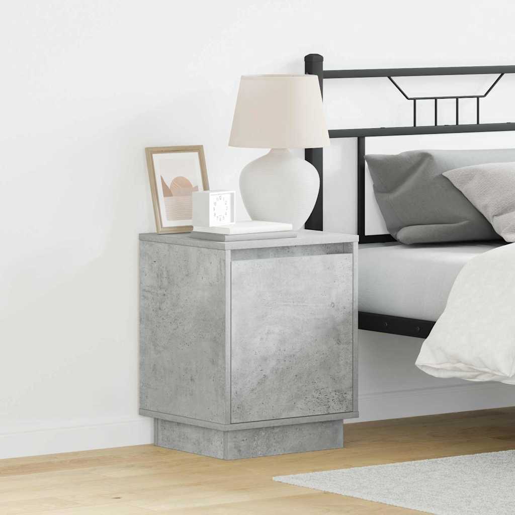 vidaXL Κομοδίνο με Γκρι σκυροδέματος 39 x 34.5 x 50 εκ.