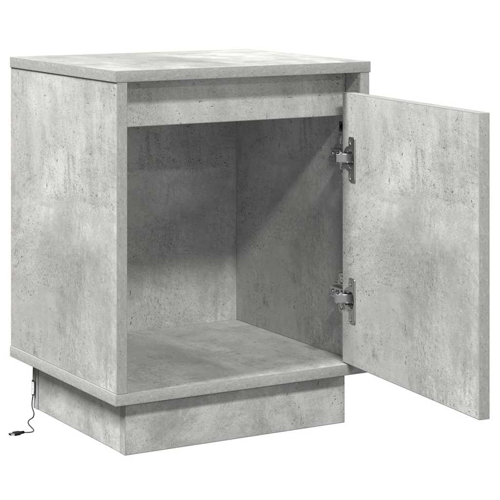 vidaXL Κομοδίνο με Γκρι σκυροδέματος 39 x 34.5 x 50 εκ.