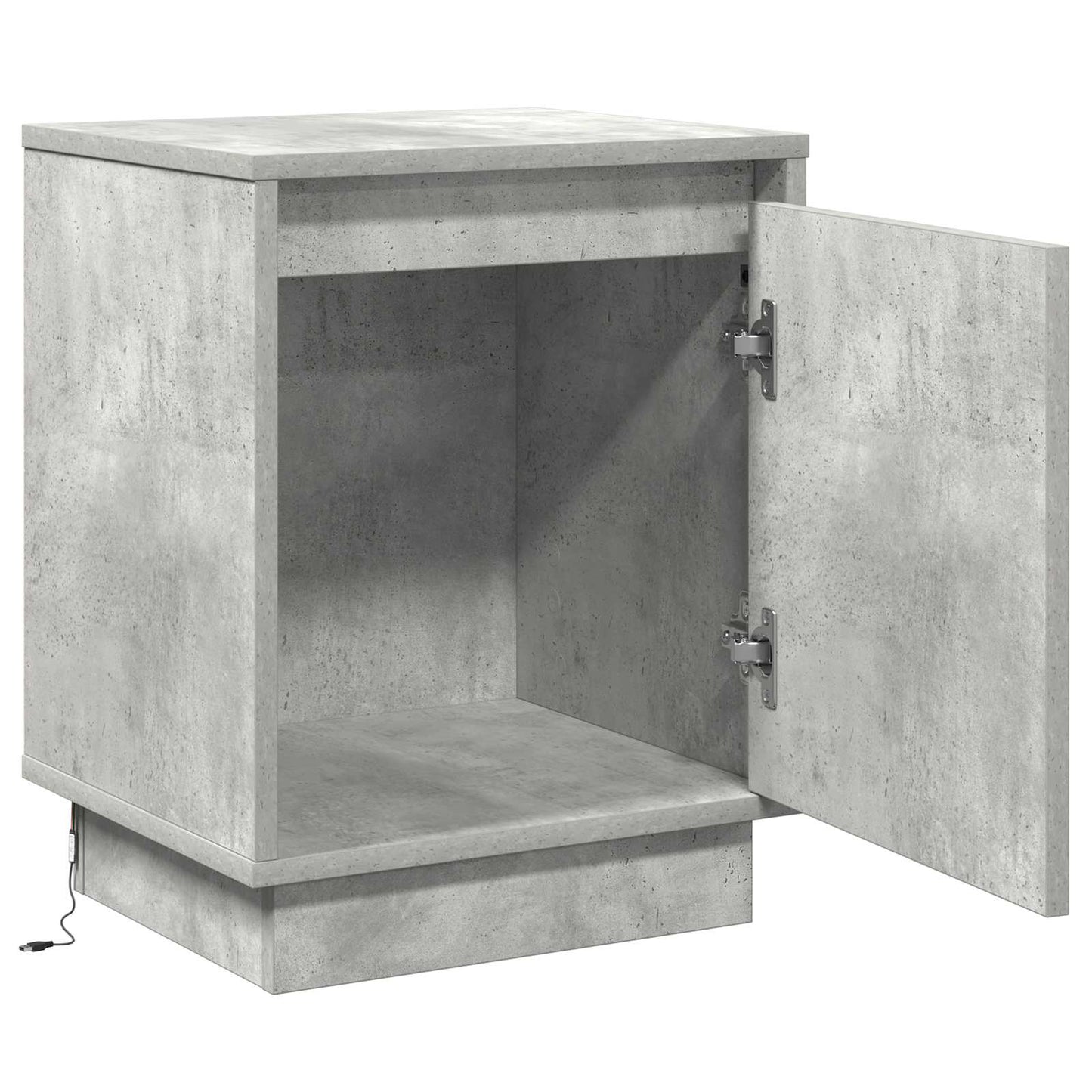 vidaXL Κομοδίνο με Γκρι σκυροδέματος 39 x 34.5 x 50 εκ.
