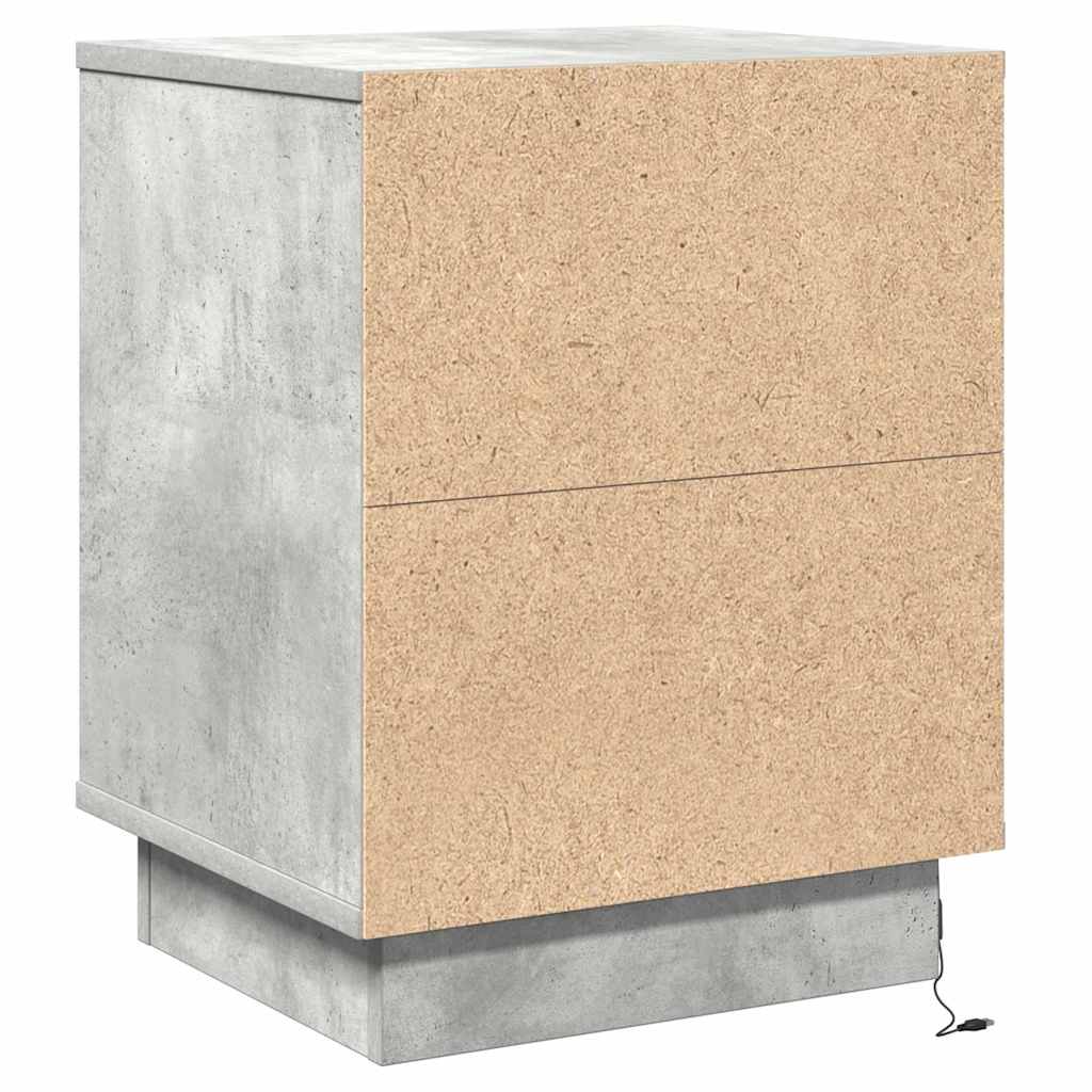 vidaXL Κομοδίνο με Γκρι σκυροδέματος 39 x 34.5 x 50 εκ.