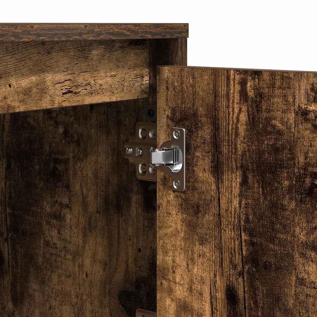 vidaXL Κομοδίνο με Καπνιστή δρυς 39 x 34.5 x 50 εκ. Επεξεργασμένο ξύλο