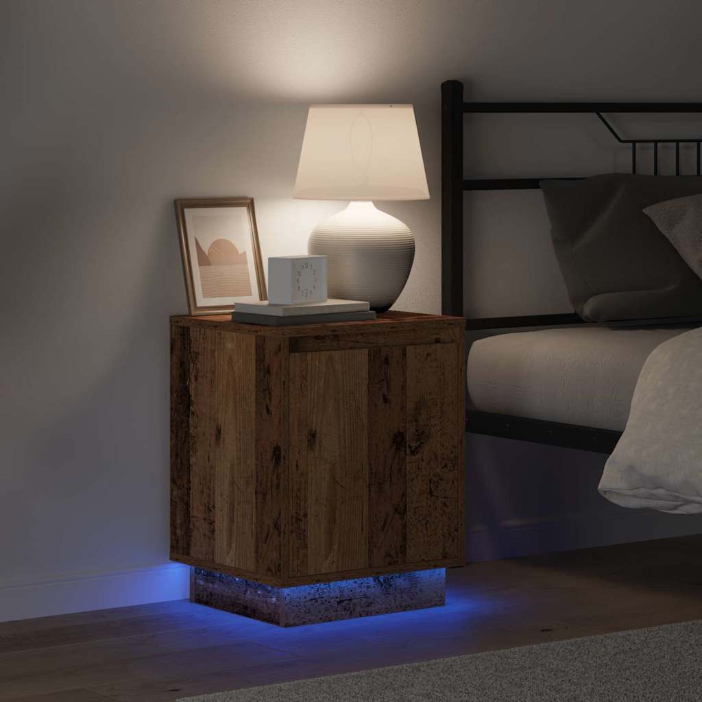 vidaXL Κομοδίνο με Παλιό Ξύλο 39 x 34.5 x 50 εκ. Επεξεργασμένο ξύλο