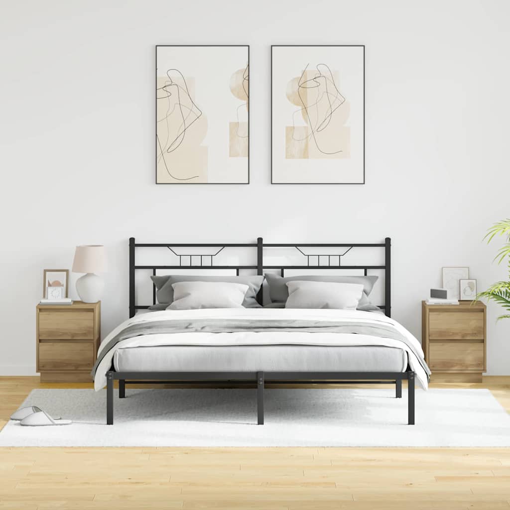 vidaXL Κομοδίνο με συρτάρι με 2 pcs artisan δρυς 39 x 34.5 x 50 εκ.