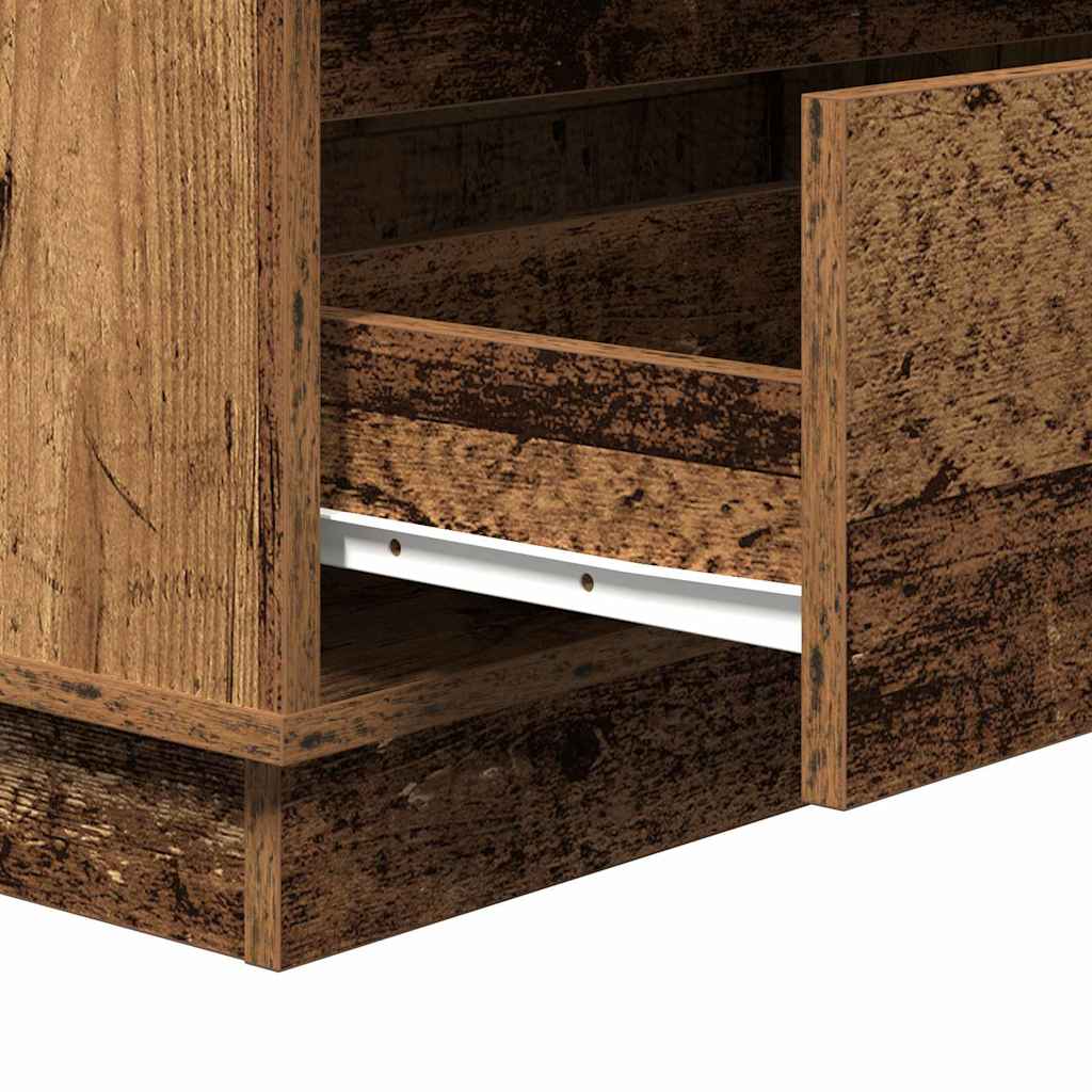 vidaXL Κομοδίνο Παλιό ξύλο 71 x 34,5 x 75 εκ. Επεξεργασμένο ξύλο