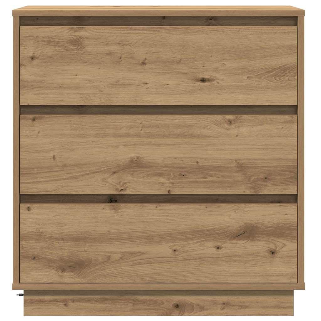 vidaXL Κομοδίνο Artisan Oak 71 x 34,5 x 75 εκ. Επεξεργασμένο ξύλο