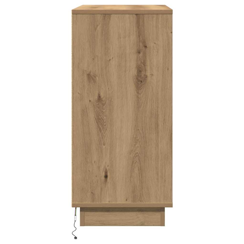 vidaXL Κομοδίνο Artisan Oak 71 x 34,5 x 75 εκ. Επεξεργασμένο ξύλο