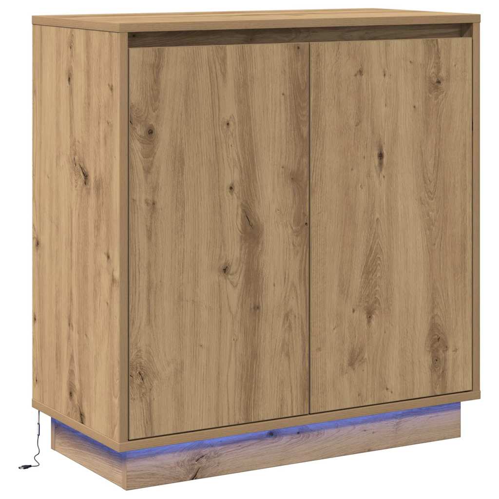 vidaXL Κομοδίνο Artisan Oak 71 x 34.5 x 75 εκ. Επεξεργασμένο ξύλο