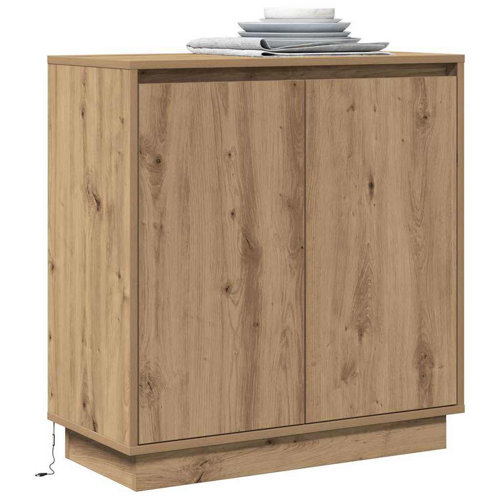 vidaXL Κομοδίνο Artisan Oak 71 x 34.5 x 75 εκ. Επεξεργασμένο ξύλο